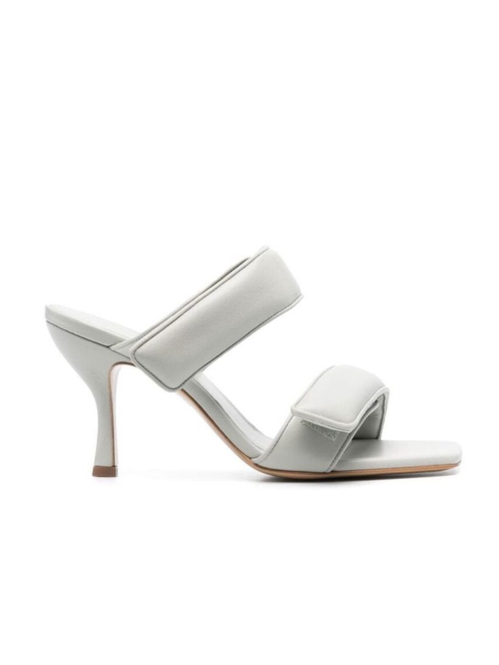 Gia x Pernille Teisbaek Perni Puffy Leather Sandal Heels 38 Velcro Euro Summer